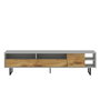 Hanah Home Luga Soporte de TV Gris y Roble